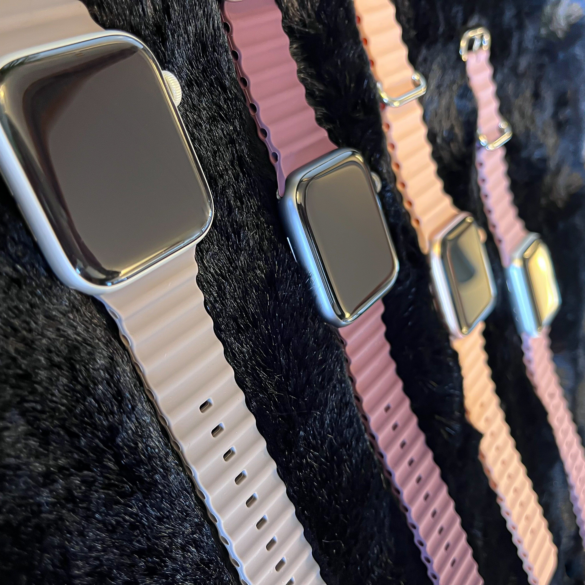 Bracelet sport Océan Apple Watch - gris côtier