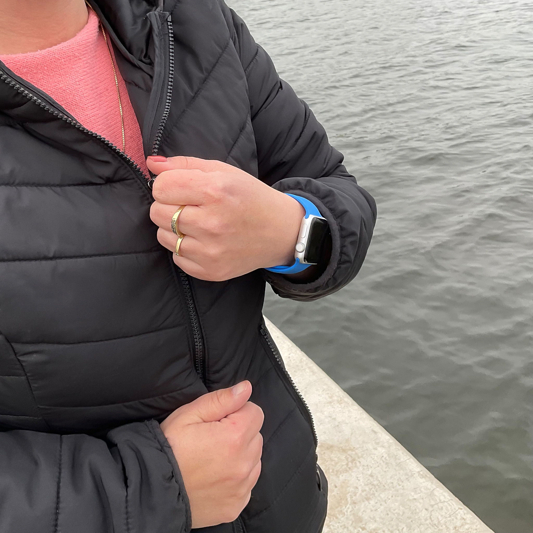 Bracelet sport Apple Watch - bleu capri