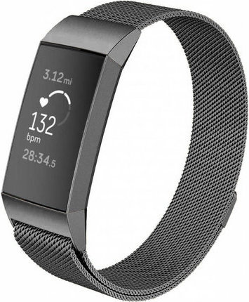 Bracelet milanais Fitbit Charge 3 & 4 - gris espace