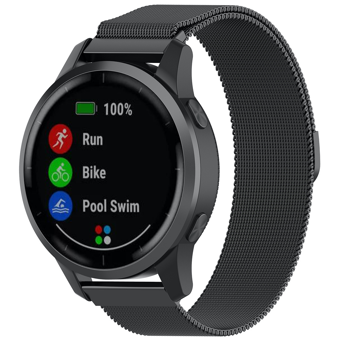 Bracelet milanais Garmin Vivoactive / Vivomove - noir