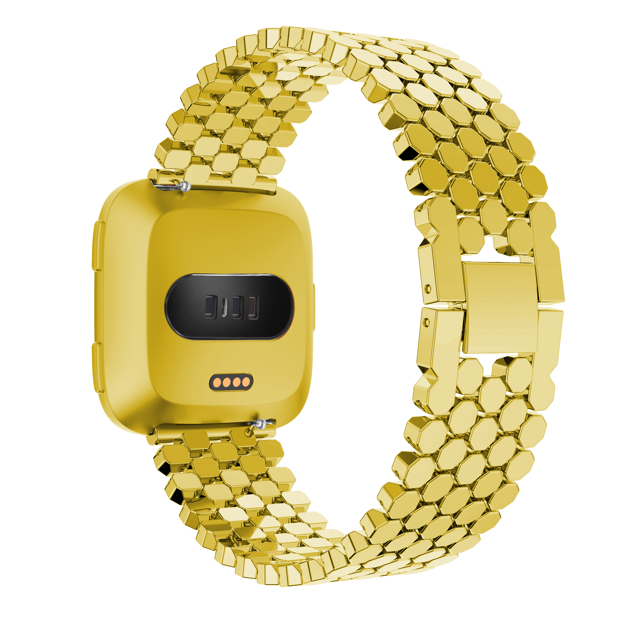 Bracelet acier poisson Fitbit Versa - or