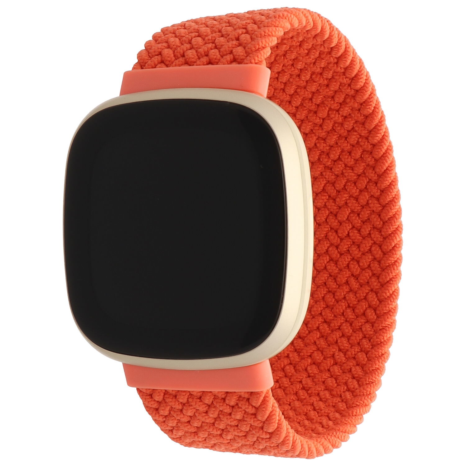 Bracelet nylon Boucle unique tressé Fitbit Versa 3 / Sense - électrique oranjeelectric