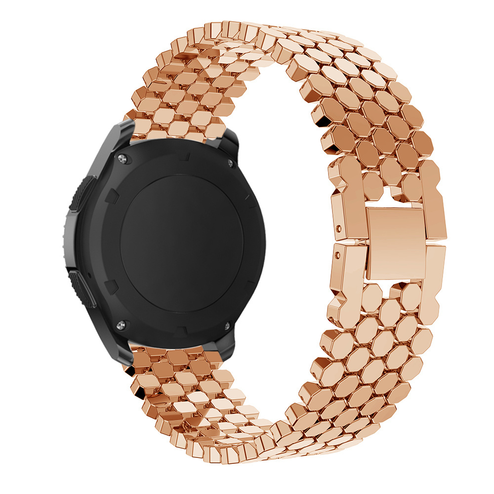 Bracelet acier poisson Huawei Watch GT - or rose