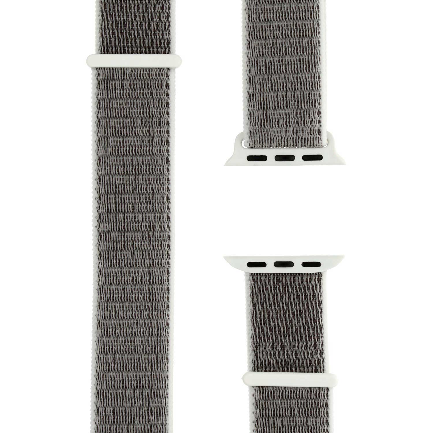 Bracelet boucle sport en nylon Apple Watch - coquillage