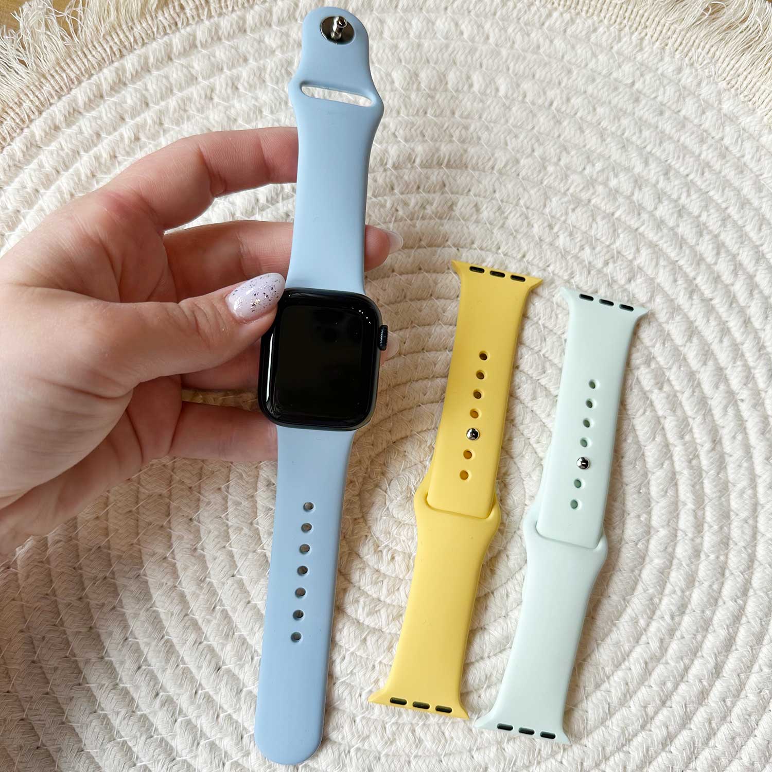 Bracelet sport Apple Watch - bleu clair