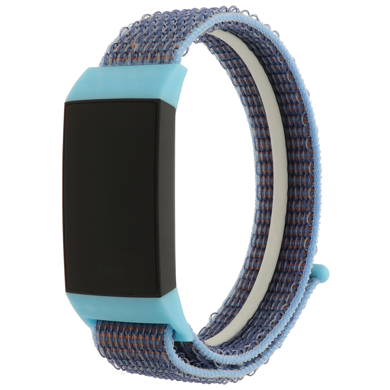 Bracelet boucle sport en nylon Fitbit Charge 3 & 4 - cerulean