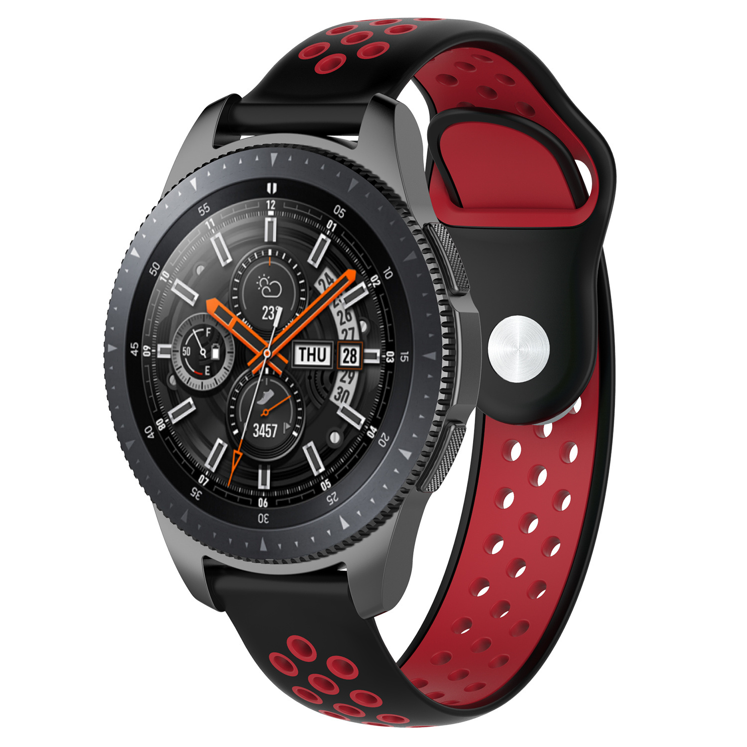 Bracelet sport double Huawei Watch GT - noir rouge