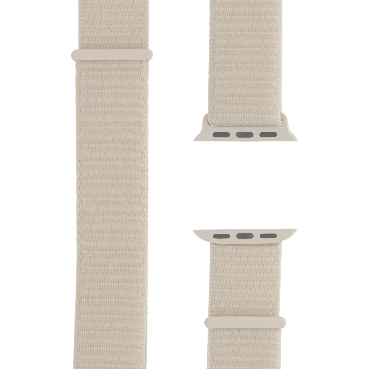 Bracelet boucle sport en nylon Apple Watch sportif - lumière stellaire