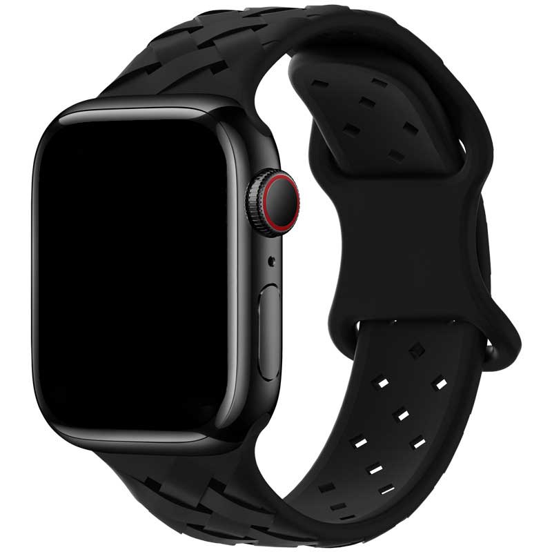 Bracelet sport tressé Apple Watch - noir