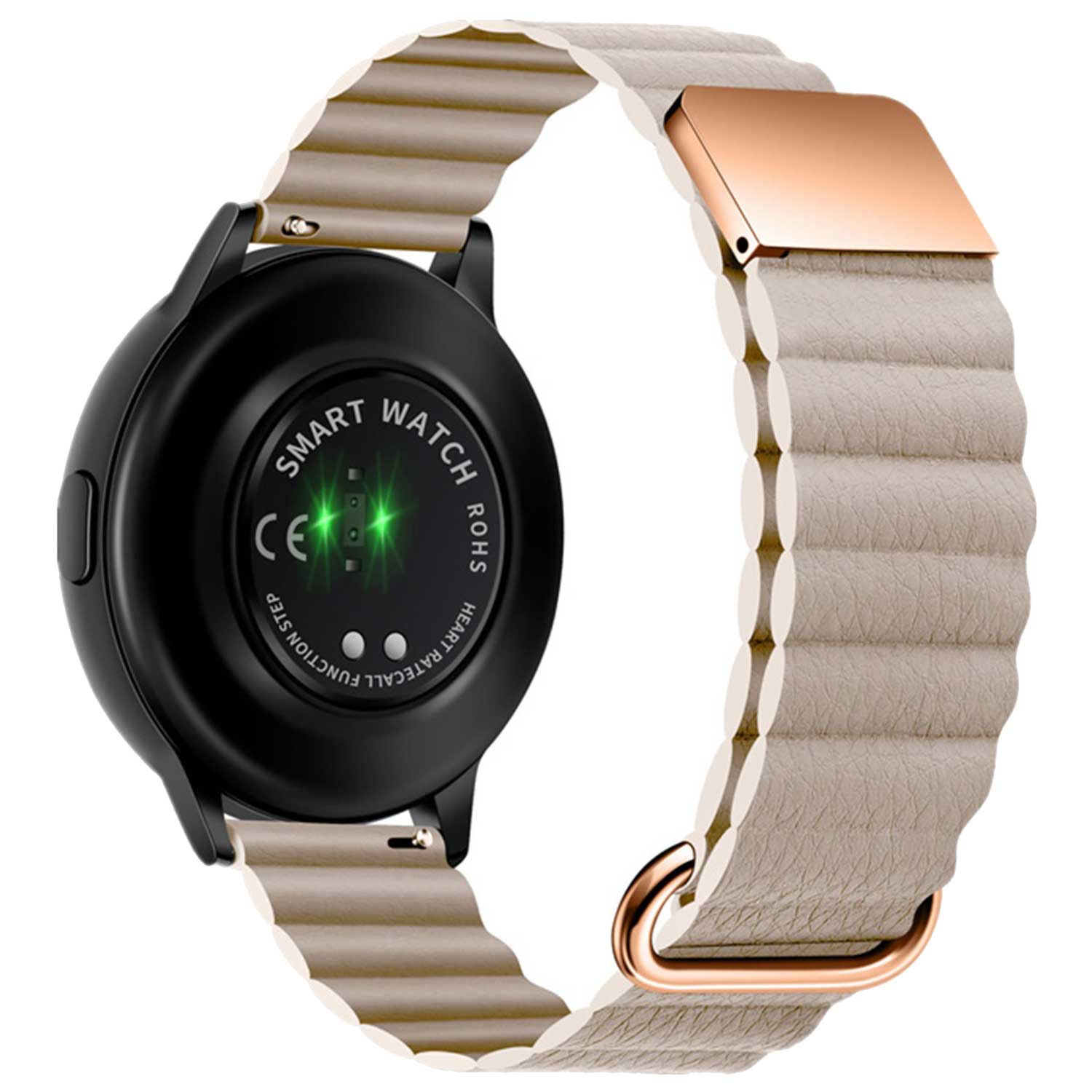 Bracelet en cuir magnétique Samsung Galaxy Watch 5 Pro - kaki