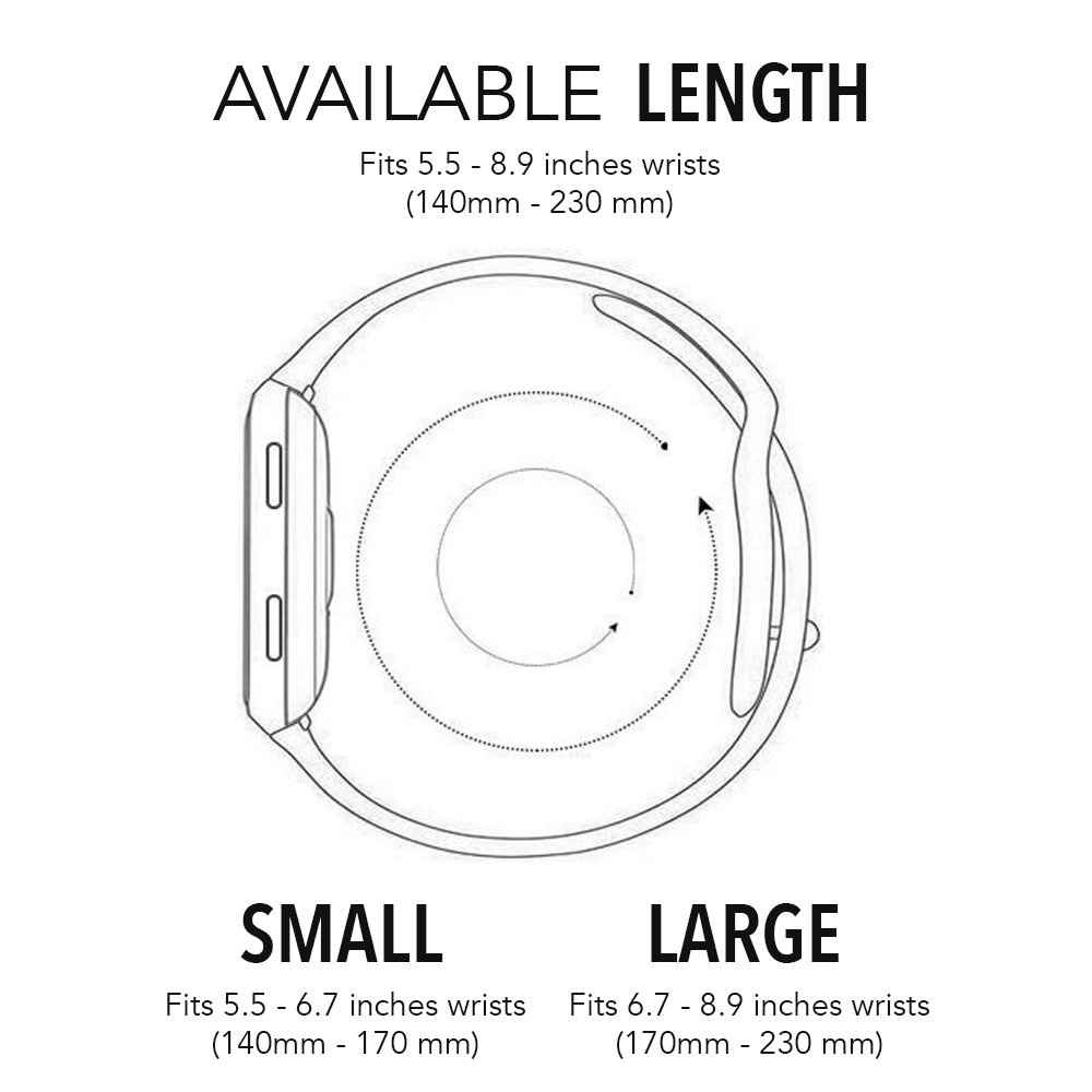 Bracelet sport double Fitbit Versa - blanc rose