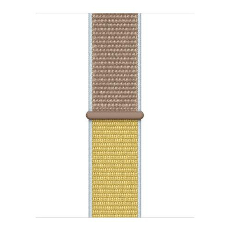 Bracelet boucle sport en nylon Apple Watch sportif - camel