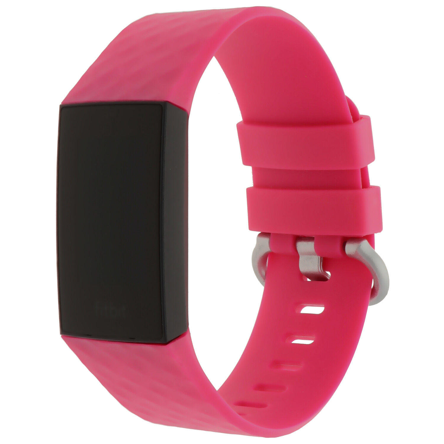 Bracelet sport gaufré Fitbit Charge 3 & 4 - rose rouge