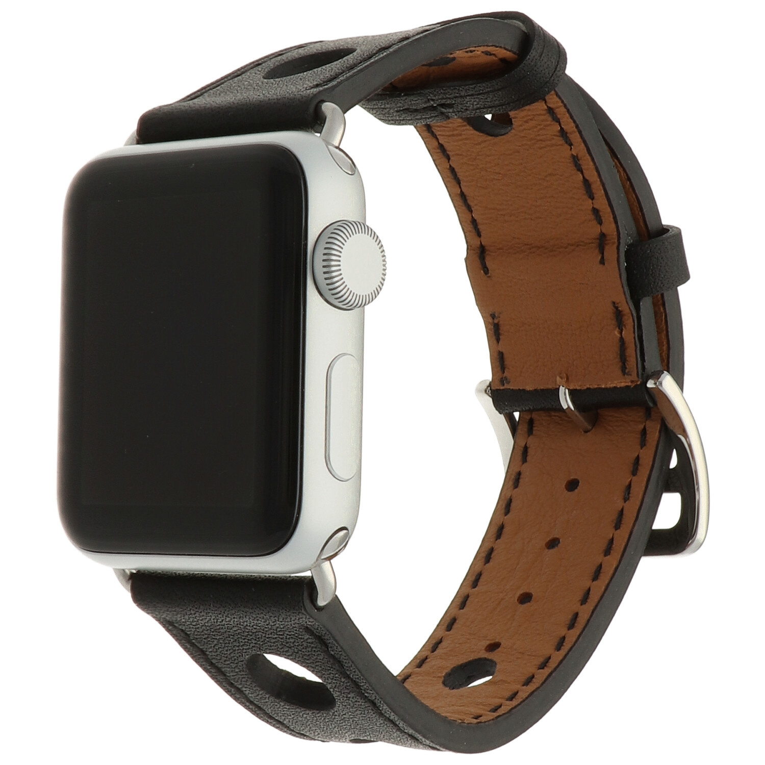 Bracelet en cuir Hermès Apple Watch - noir