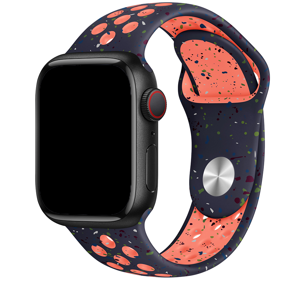 Bracelet sport double Apple Watch - flamme bleue