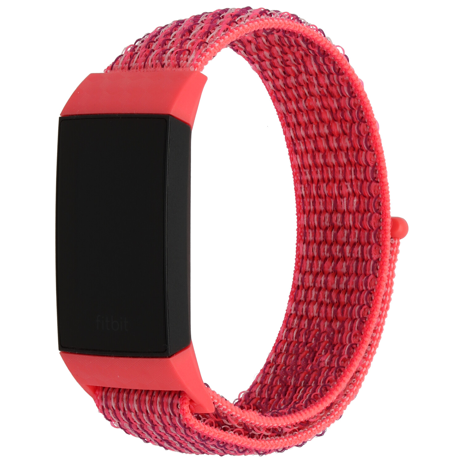 Bracelet boucle sport en nylon Fitbit Charge 3 & 4 - hibiscus