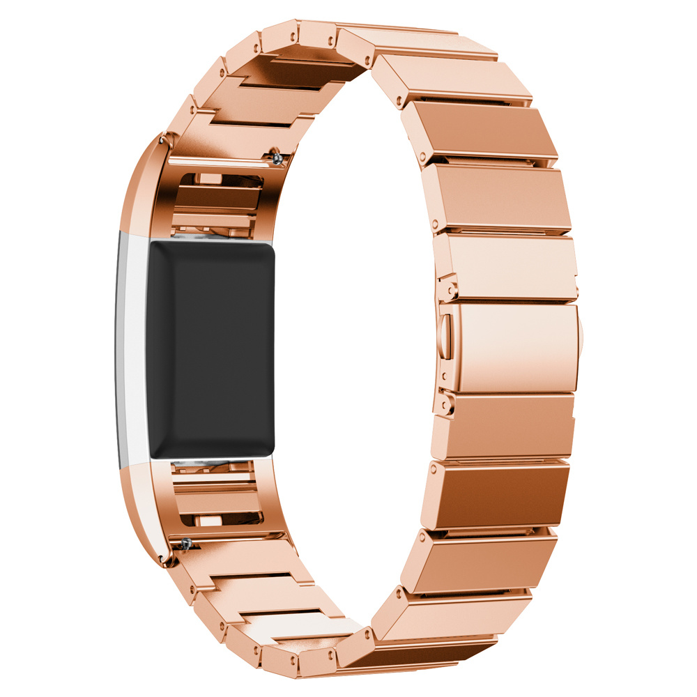 Bracelet acier maillons Fitbit Charge 2 - or rose