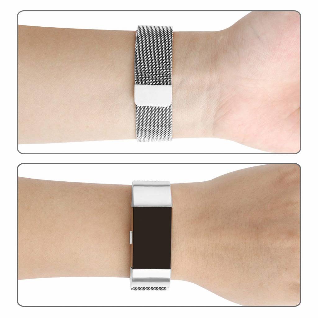 Bracelet milanais Fitbit Charge 2 - argent