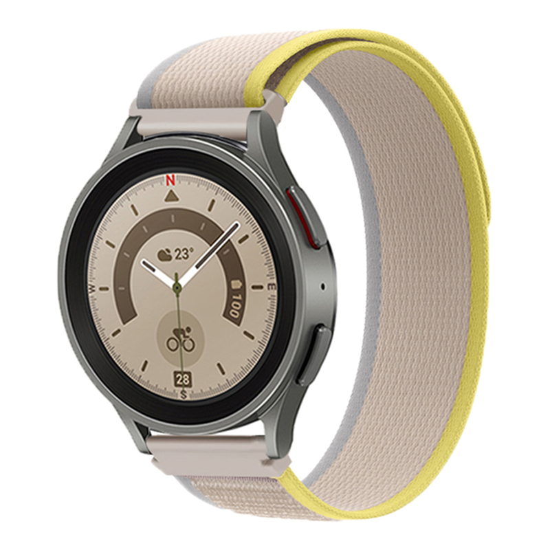 Bracelet Boucle Trail en nylon Polar - jaune beige