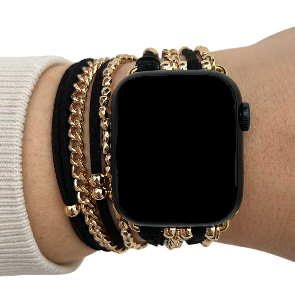 Bracelet à bijoux Apple Watch – Nancy or noir