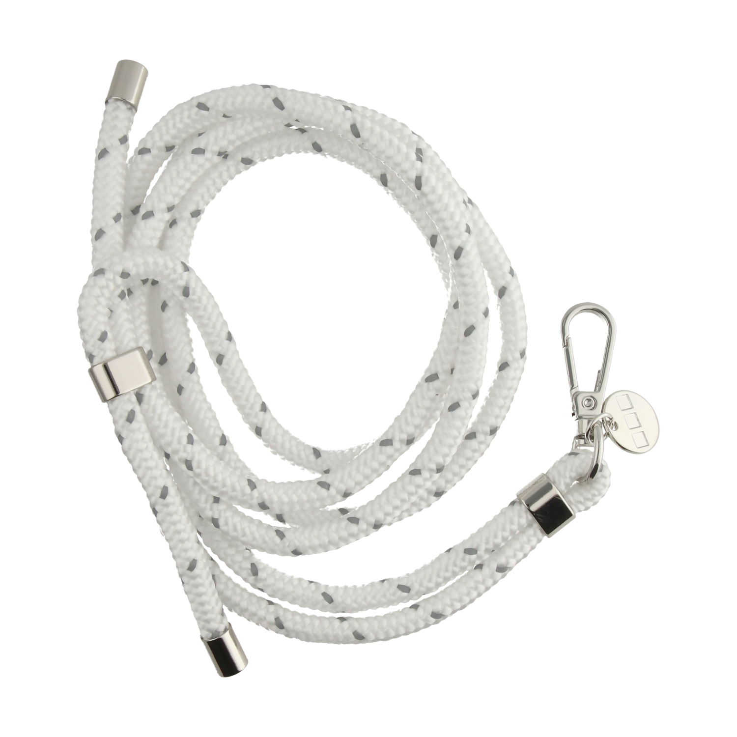 Cordon téléphone Longa - blanc - argent