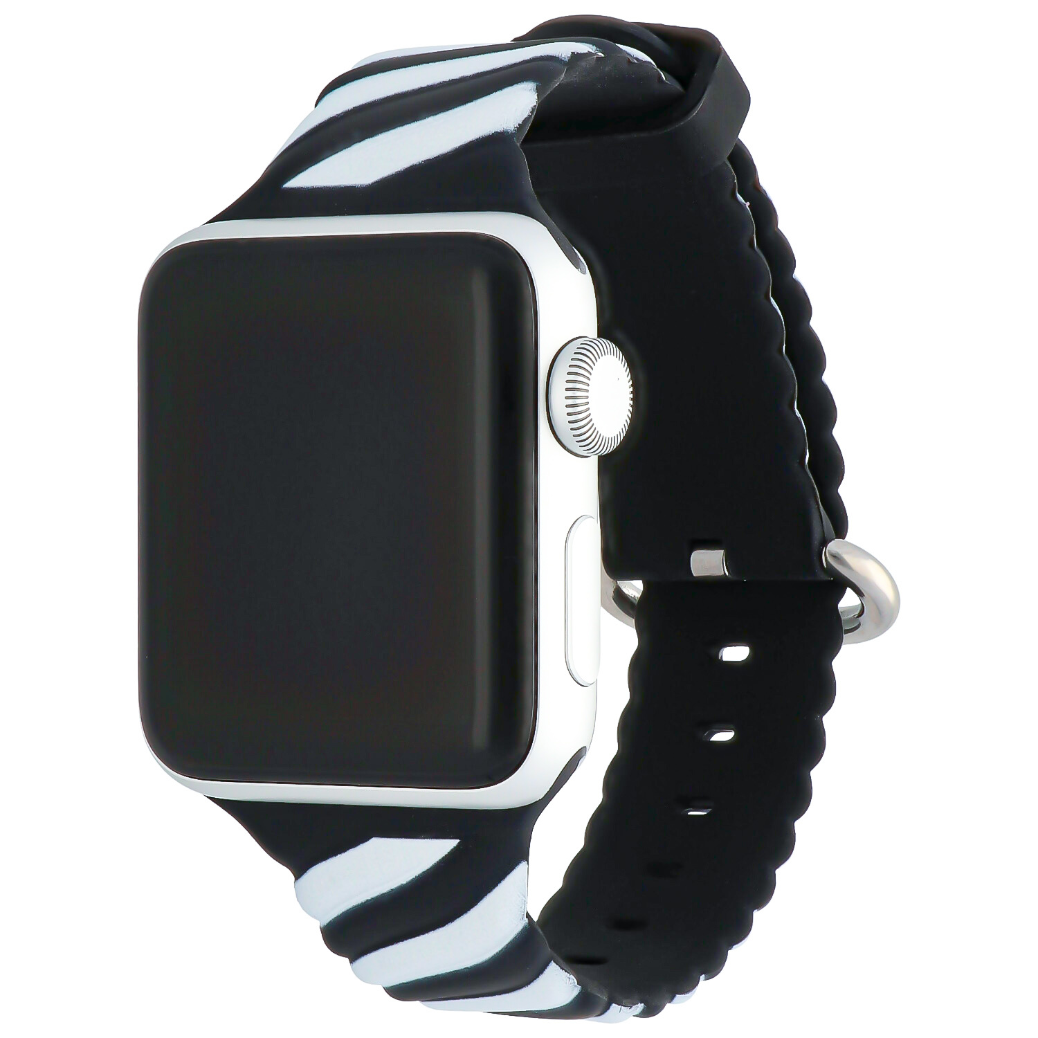 Bracelet sport swirl Apple Watch - noir et blanc