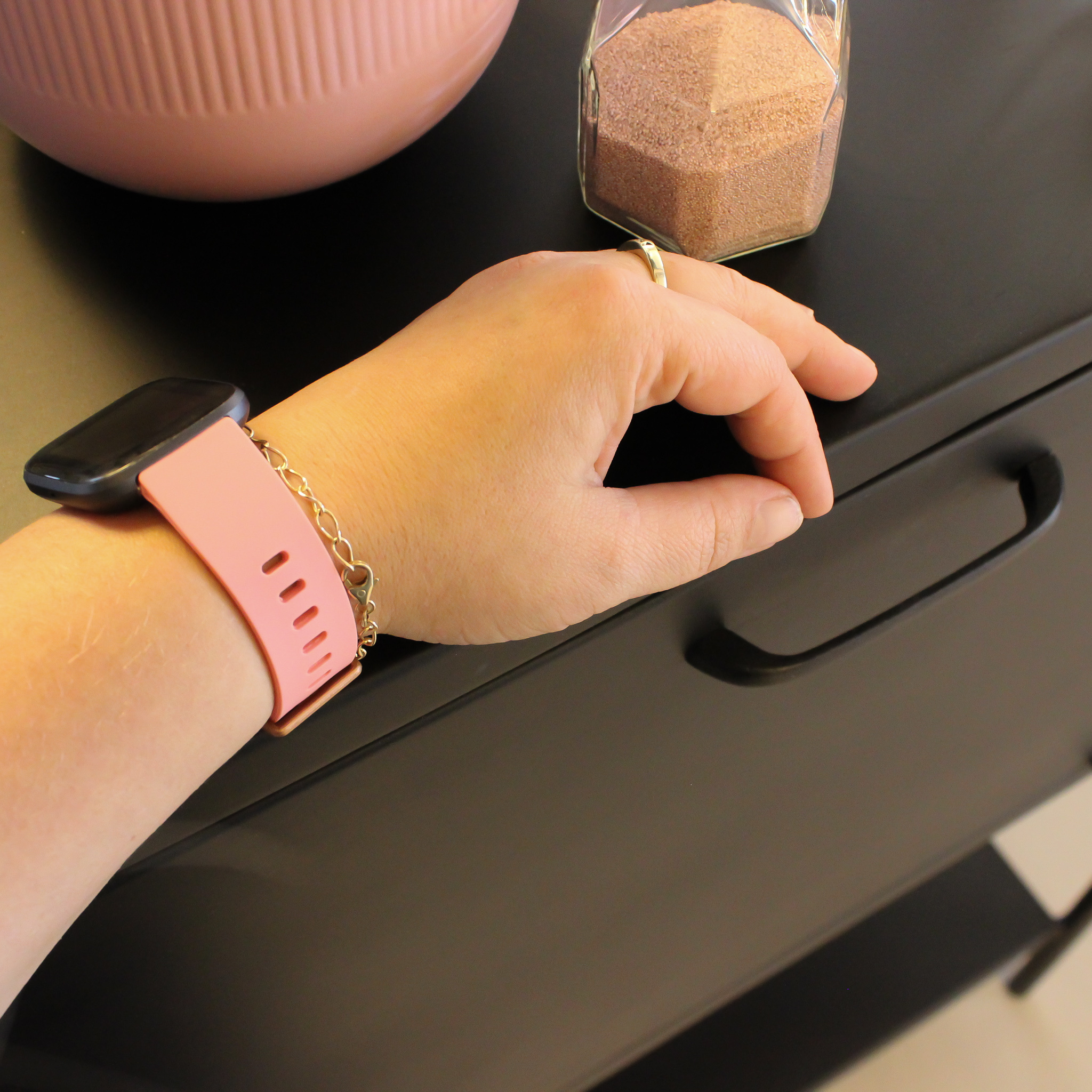 Bracelet sport Fitbit Versa - rose