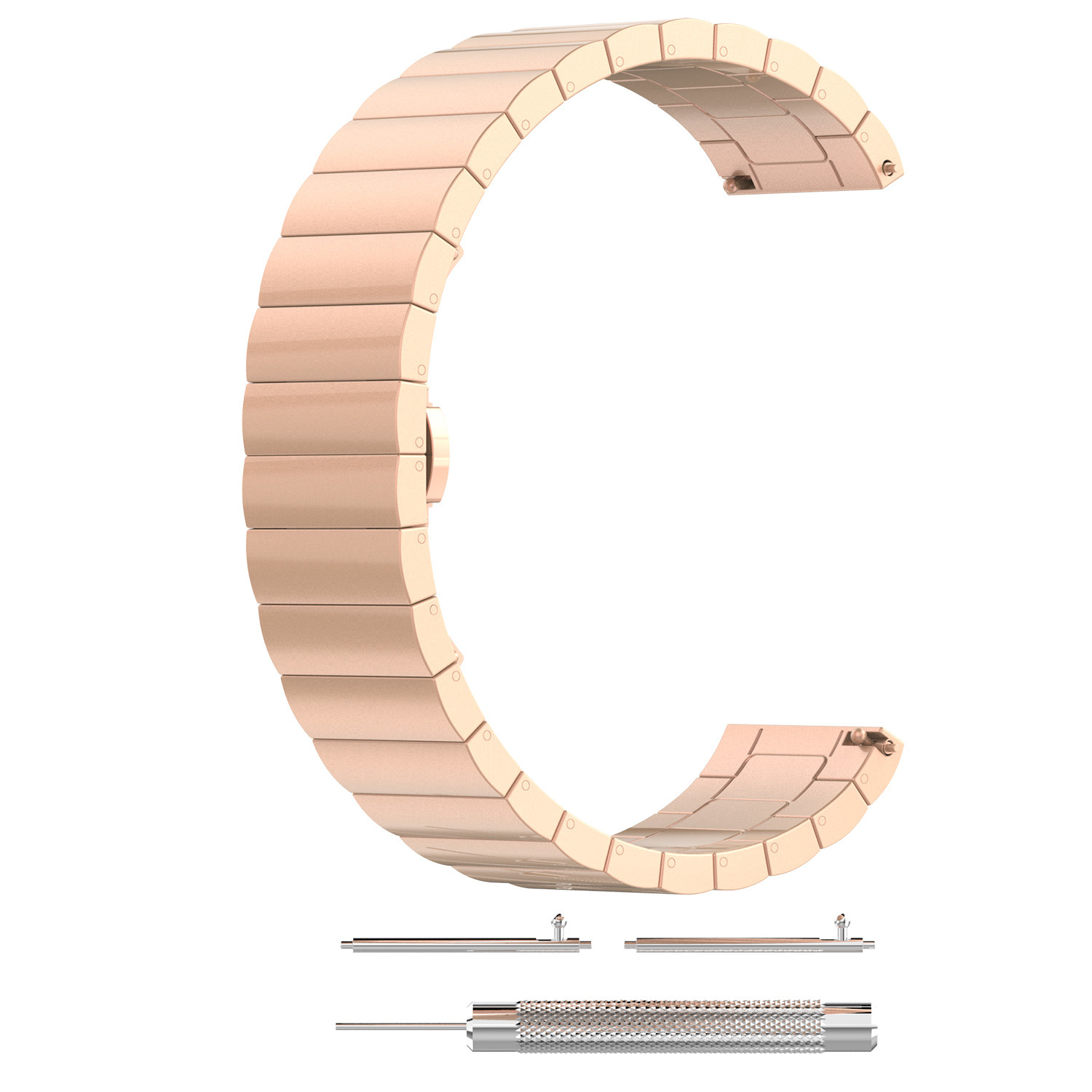 Bracelet acier maillons Huawei Watch GT - or rose