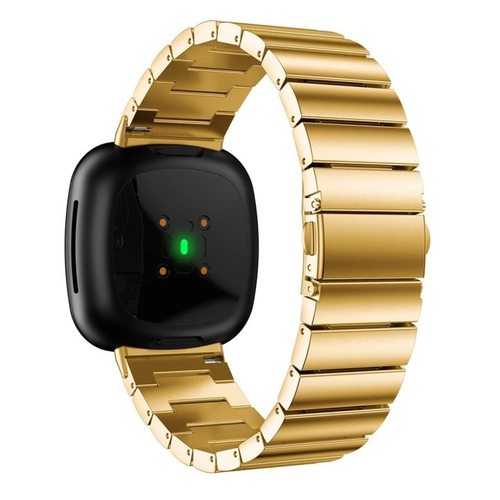 Bracelet acier maillons Fitbit Versa 3 / Sense - or