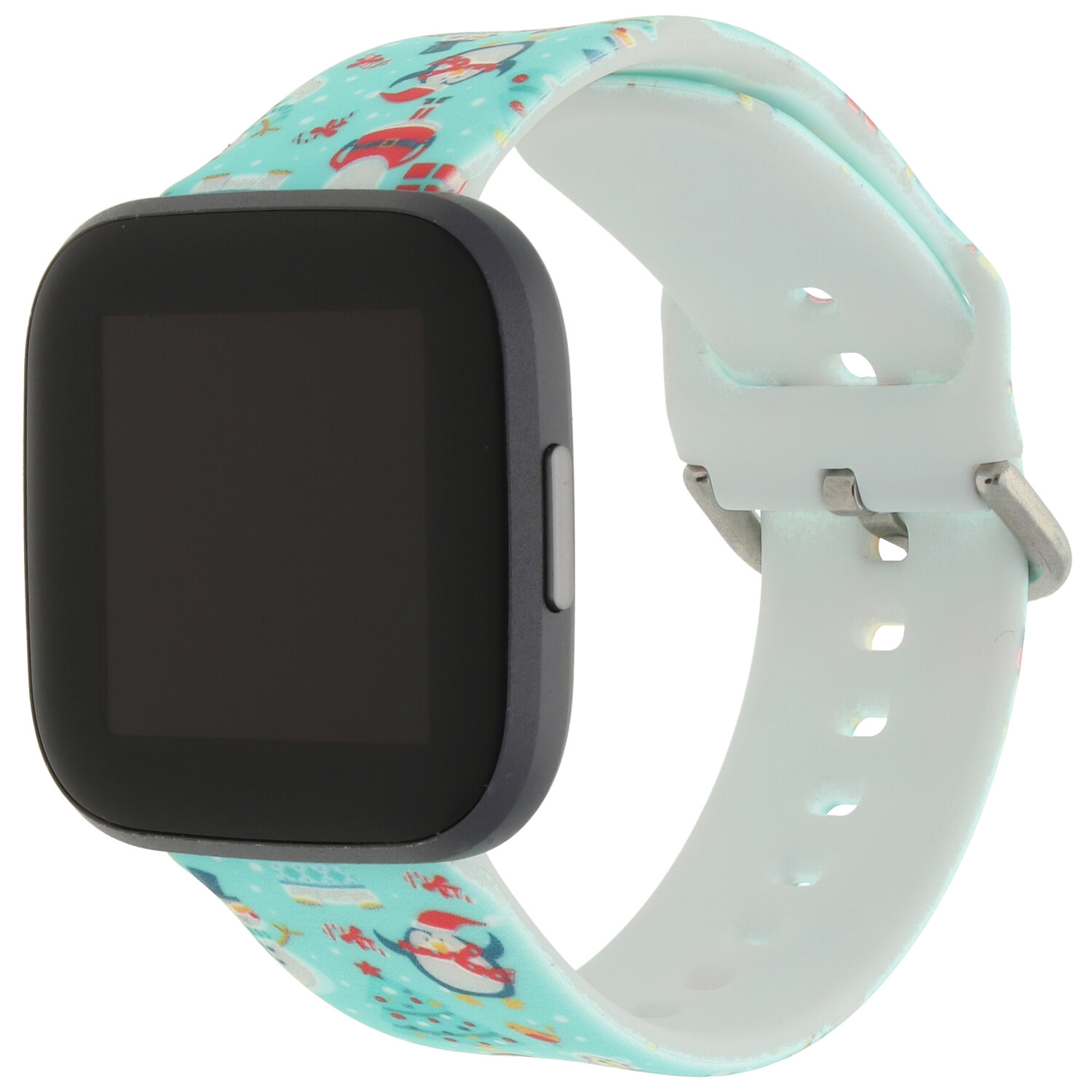 Bracelet sport imprimé Fitbit Versa - vert Noël