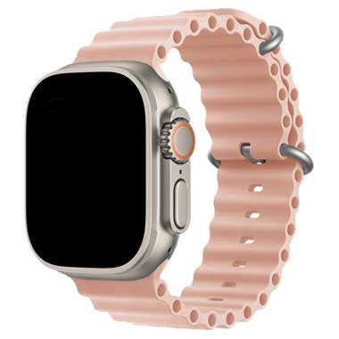 Bracelet sport Océan Apple Watch - sable rose