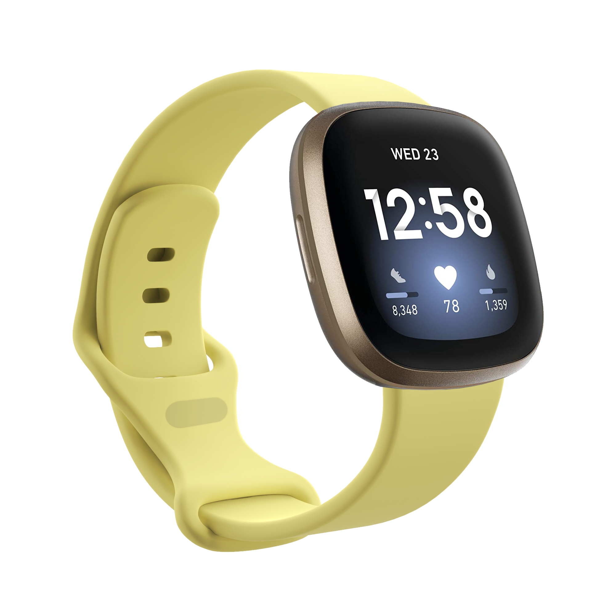 Bracelet sport Fitbit Versa 3 / Sense - jaune