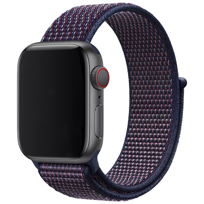 Bracelet boucle sport en nylon Apple Watch sportif - indigo