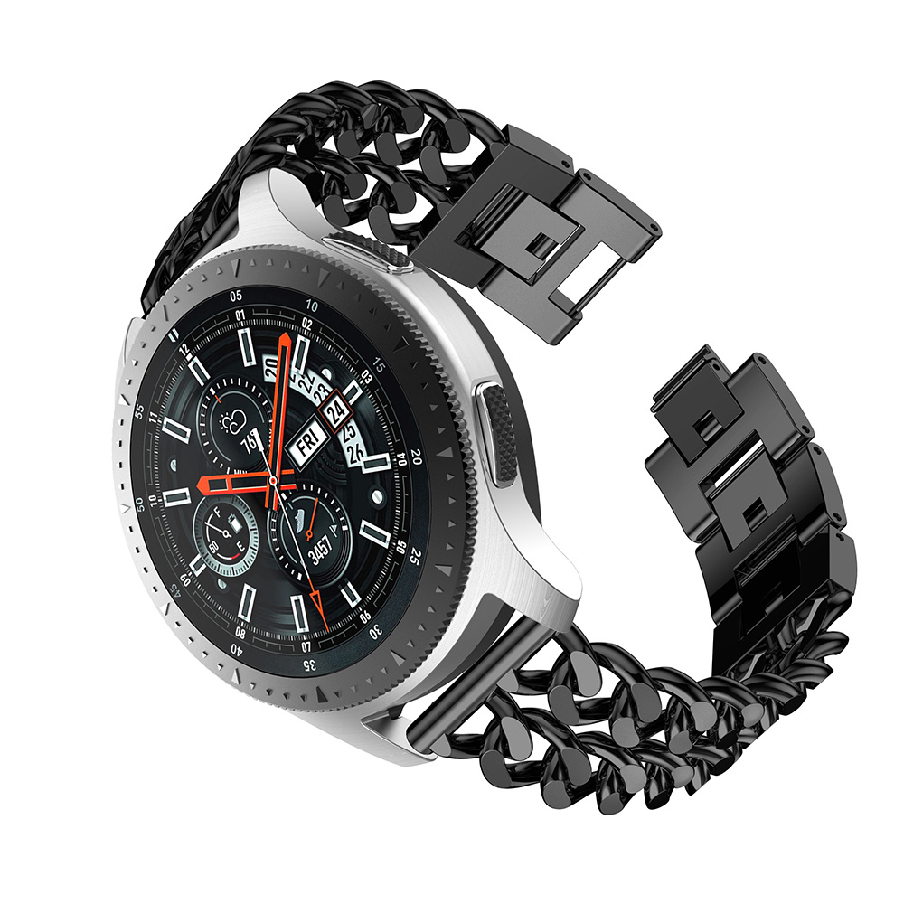 Bracelet acier cow-boy Samsung Galaxy Watch - noir