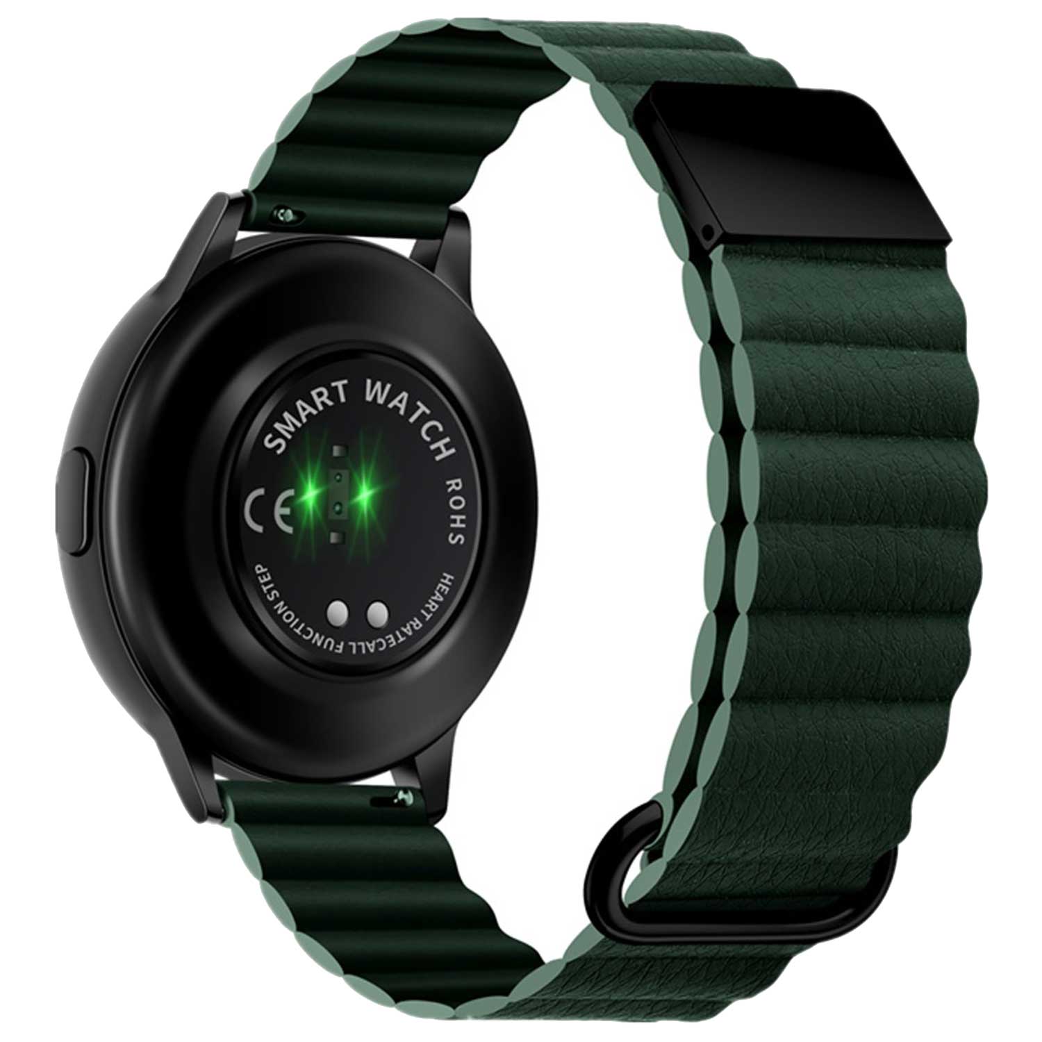 Bracelet en cuir magnétique Samsung Galaxy Watch 5 Pro - vert