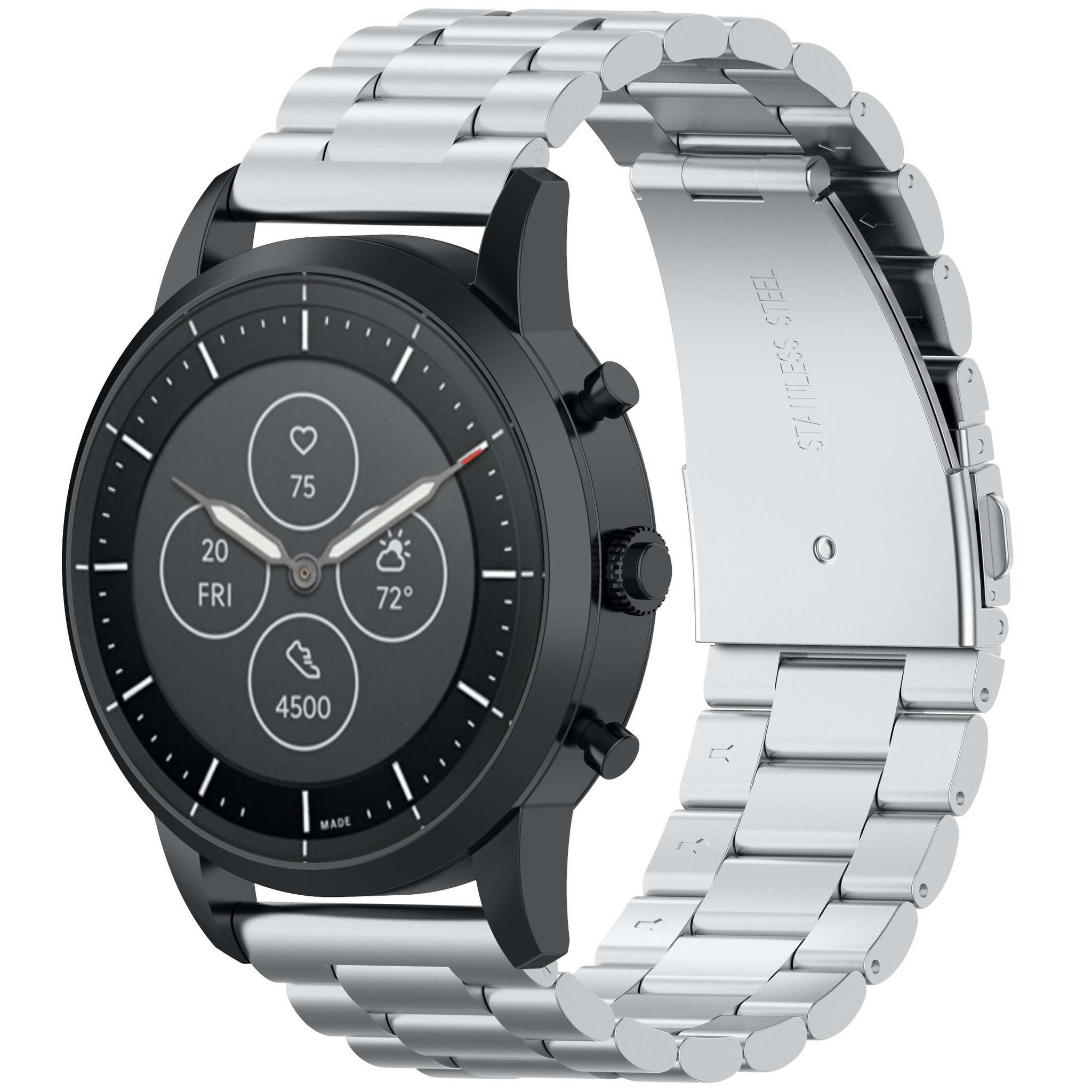 Bracelet acier perles Polar Ignite de liens - argent