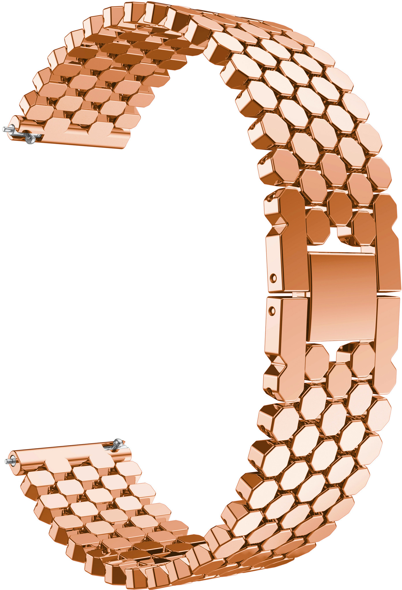 Bracelet acier poisson Samsung Galaxy Watch - or rose