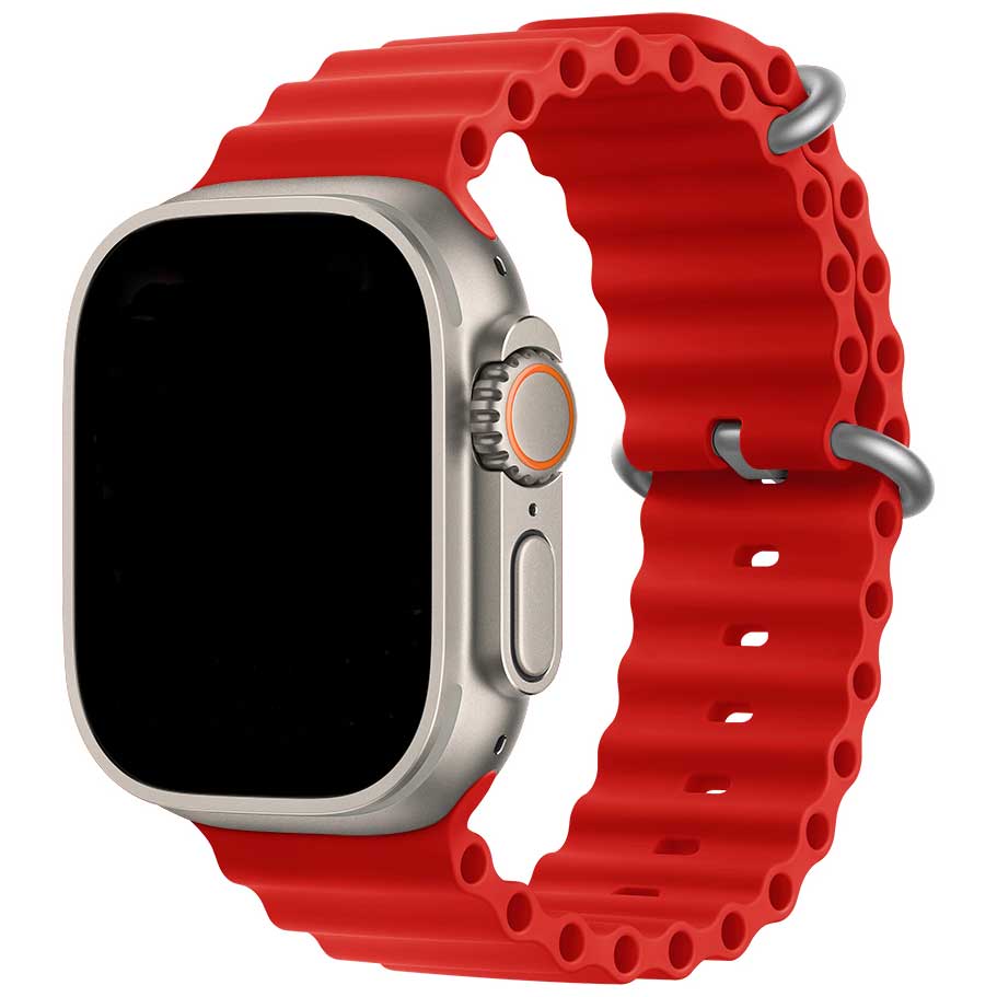 Bracelet sport Océan Apple Watch - rouge