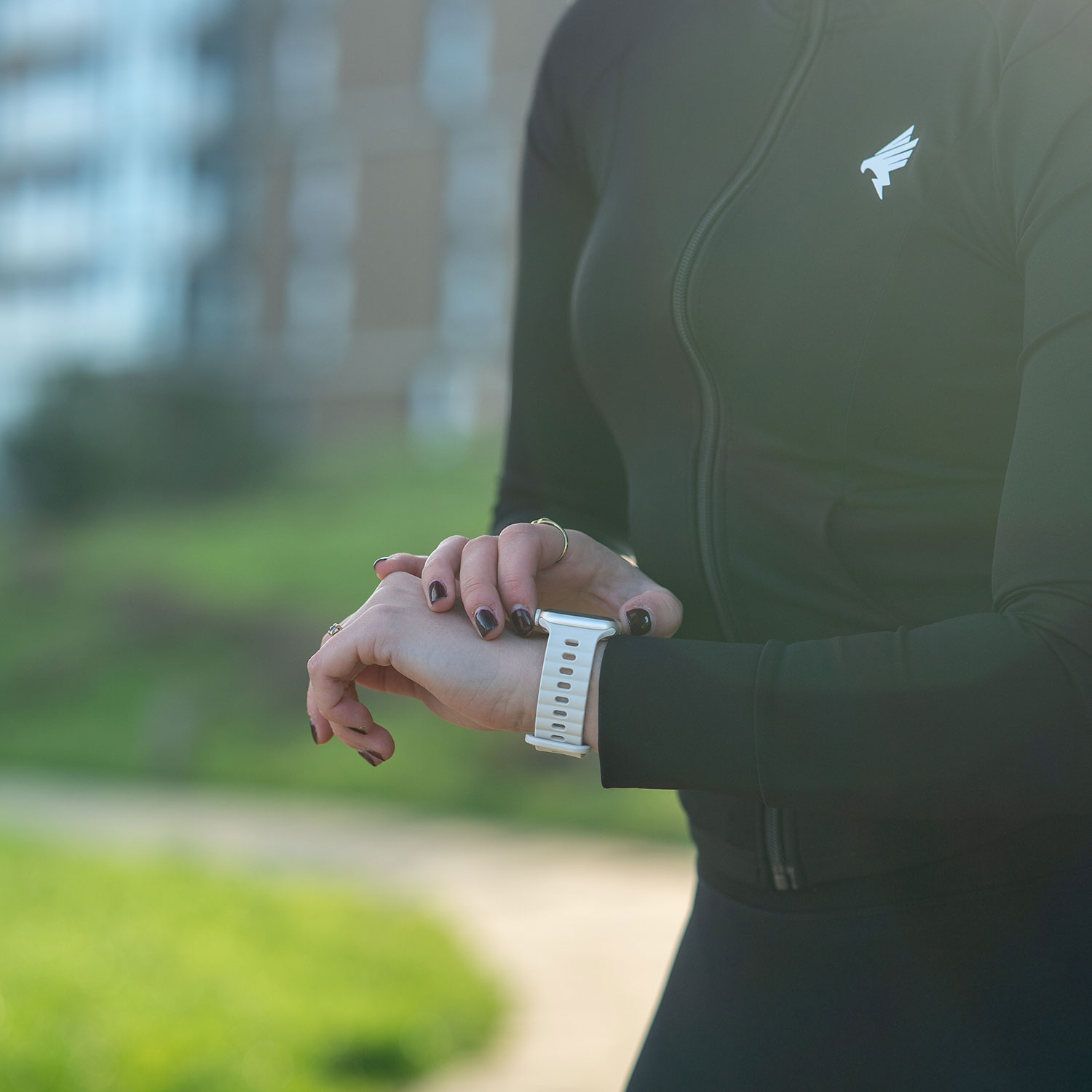 Bracelet silicone Wave Apple Watch - Blanc