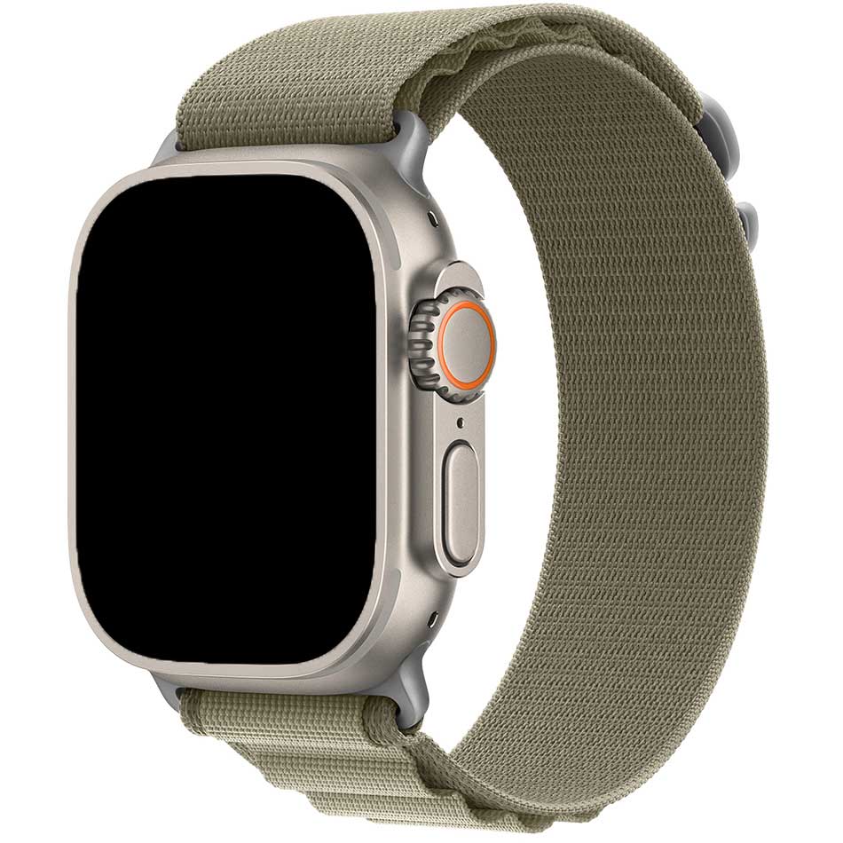Bracelet Alpine en nylon Apple Watch - olive