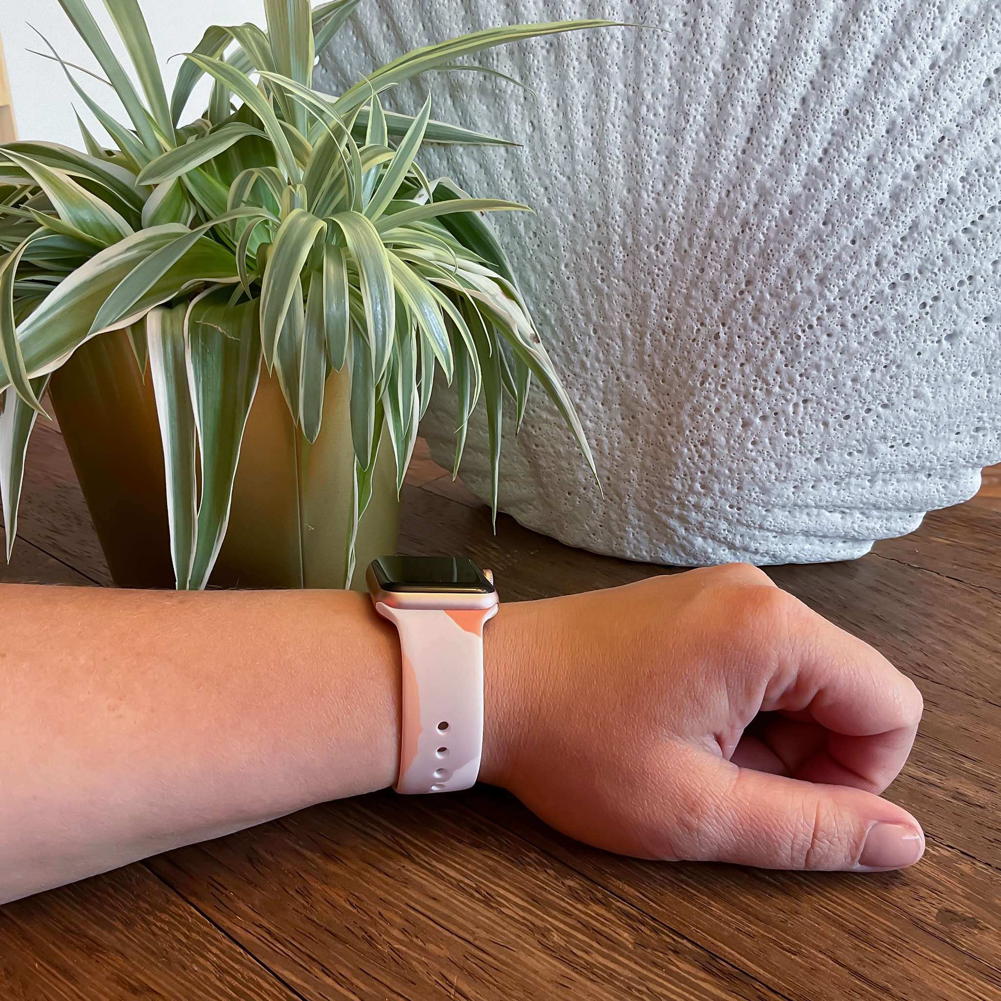 Bracelet sport Apple Watch - rose pamplemousse