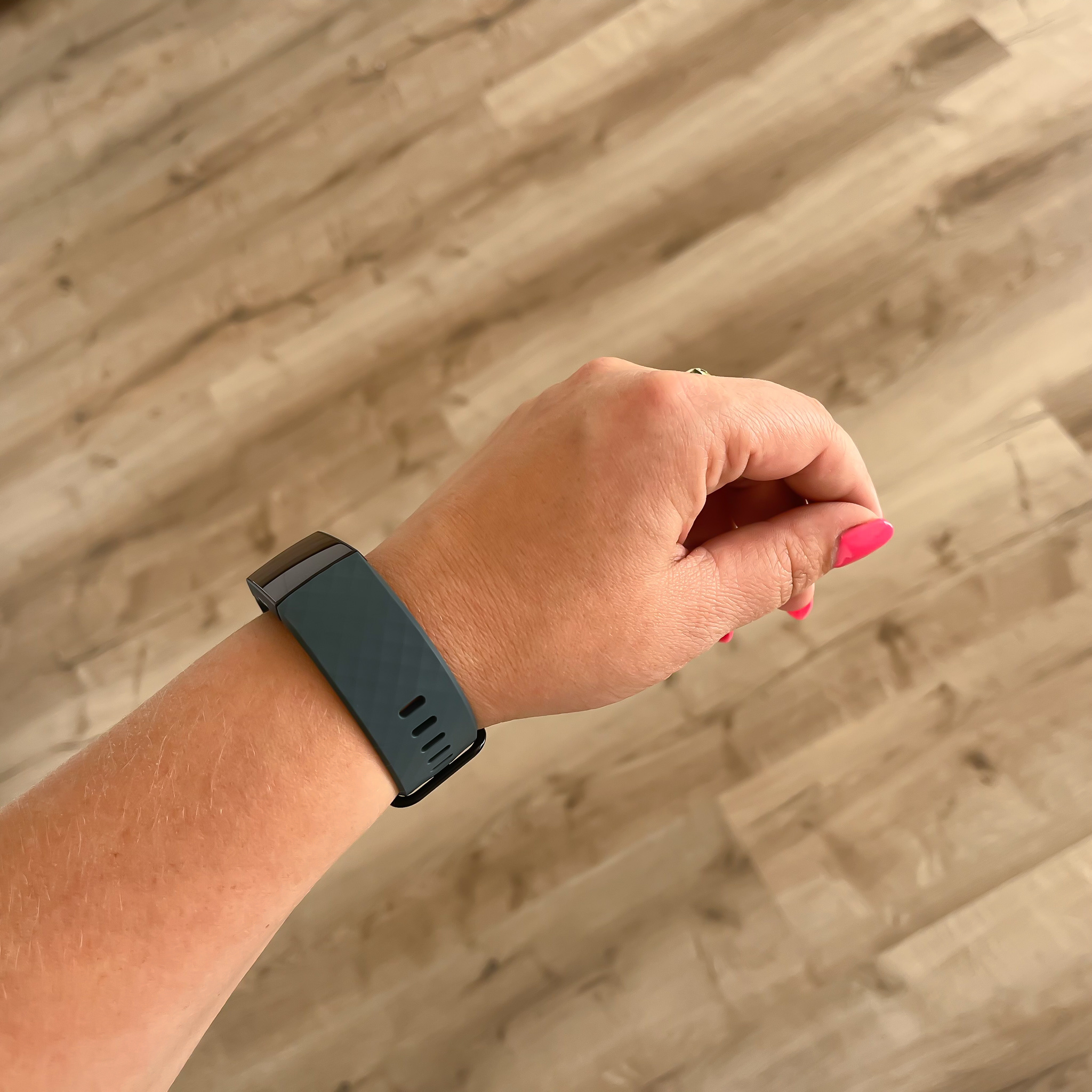 Bracelet sport gaufré Fitbit Charge 3 & 4 - ardoise