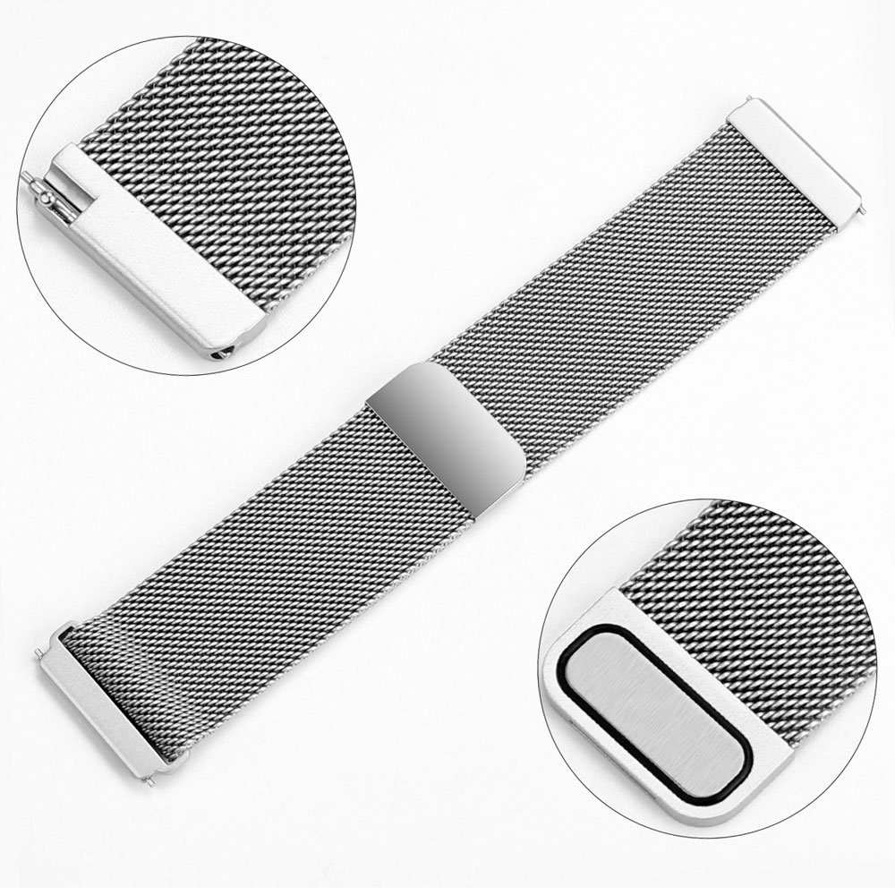 Bracelet milanais Fitbit Versa - argent