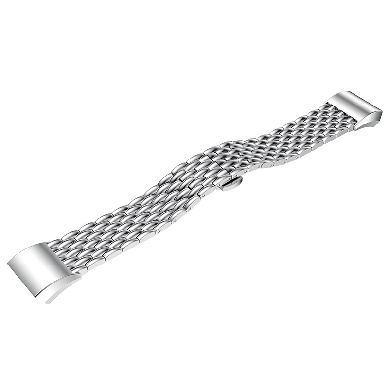 Bracelet acier dragon Fitbit Charge 2 - argent