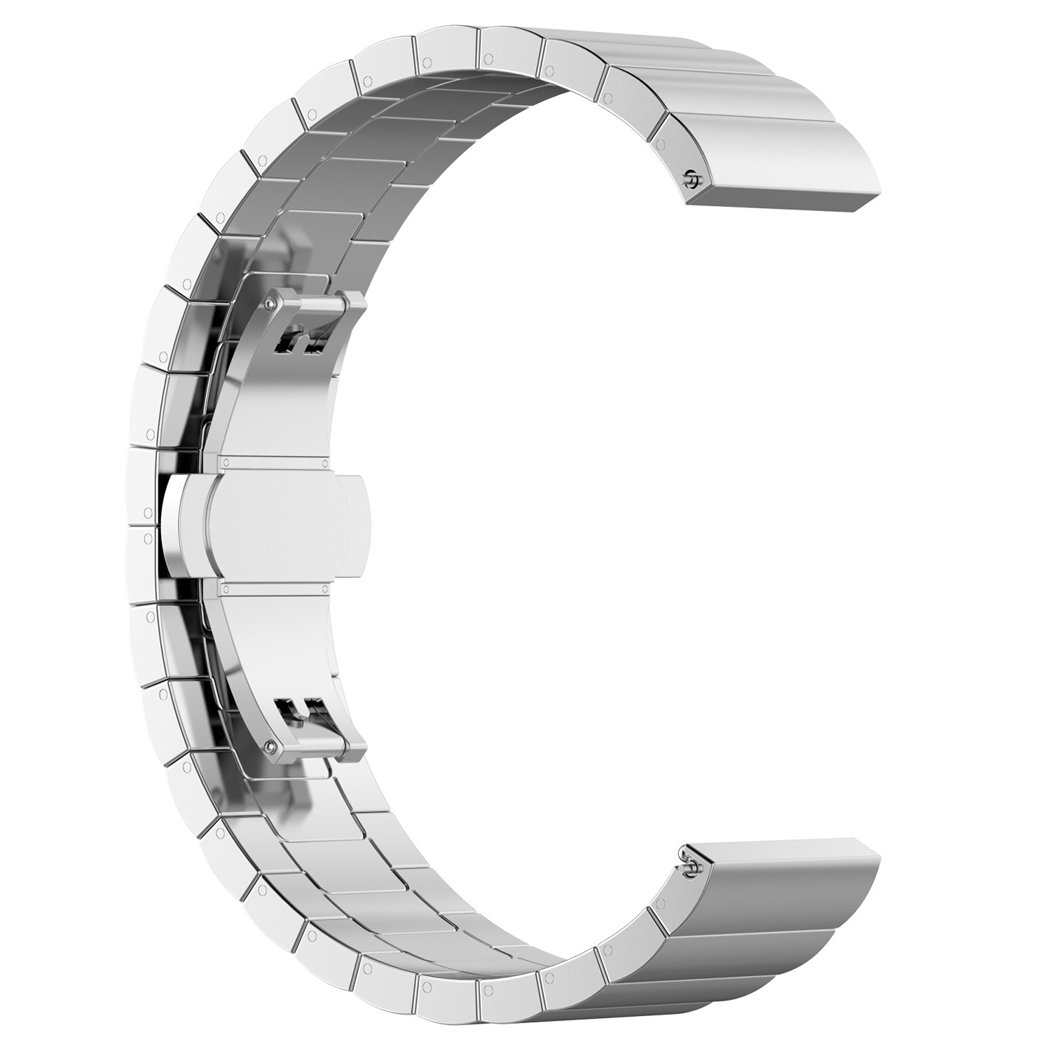 Bracelet acier maillons Samsung Galaxy Watch - argent