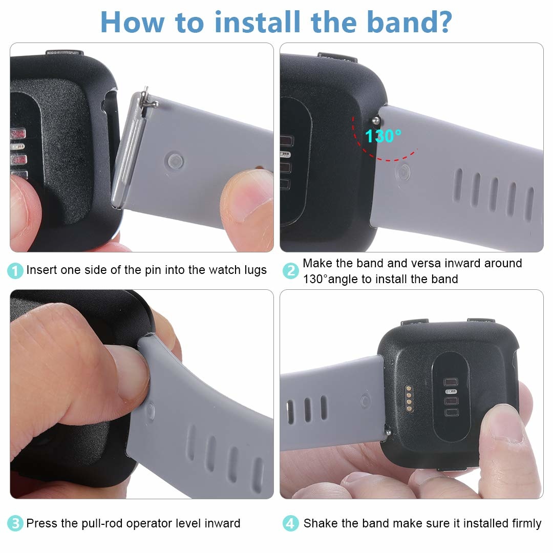 Bracelet sport Fitbit Versa - bleu clair