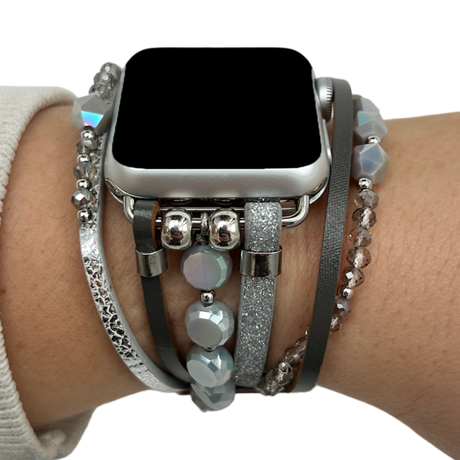 Bracelet à bijoux Apple Watch – Mandy gris