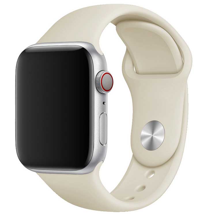 Bracelet sport Apple Watch - blanc antique