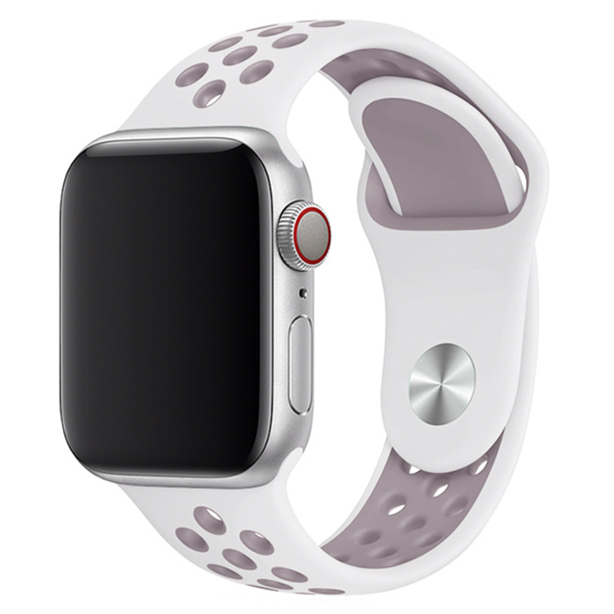 Bracelet sport double Apple Watch - blanc lavande