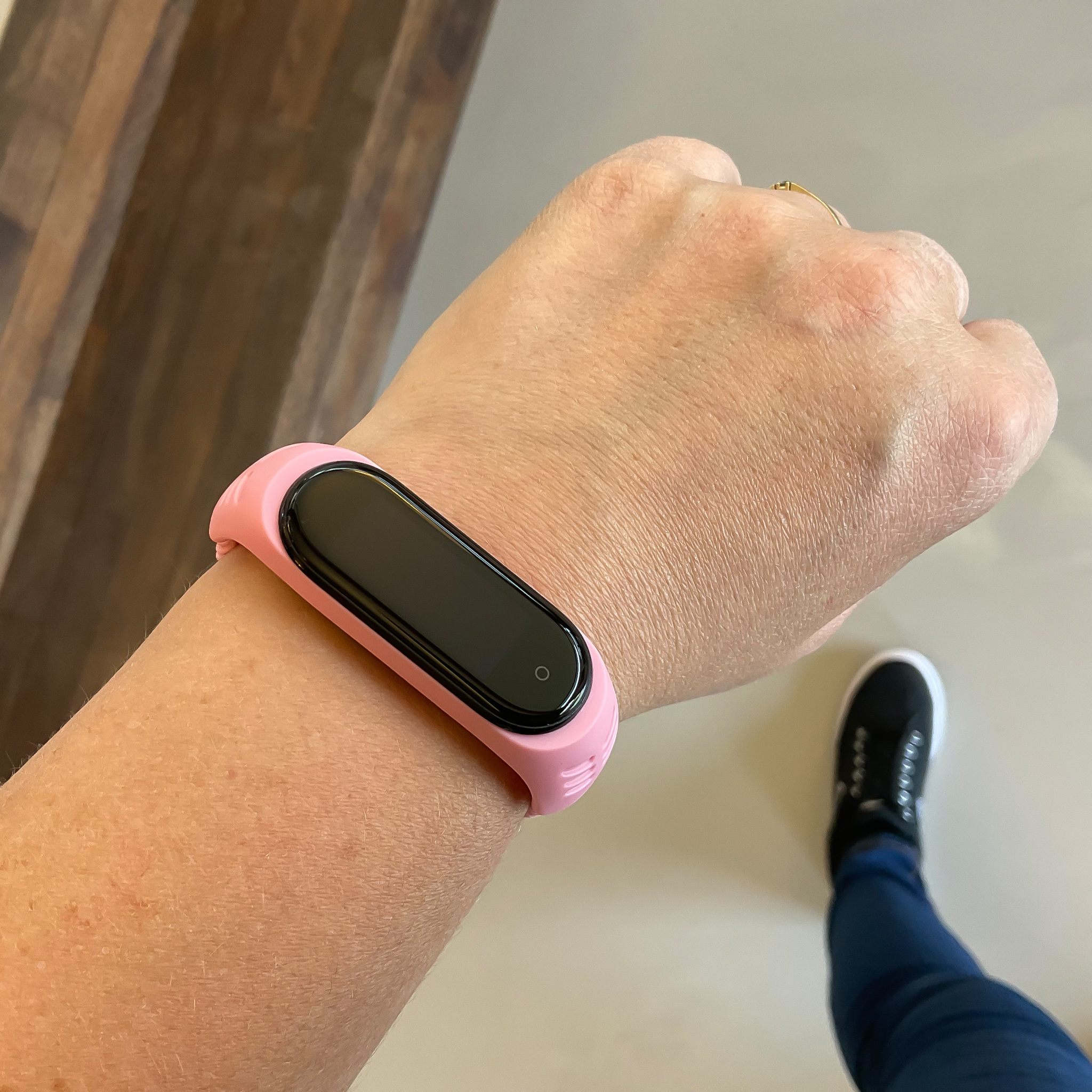 Bracelet nylon Boucle unique tressé Xiaomi Mi 3/4/5/6 - rose